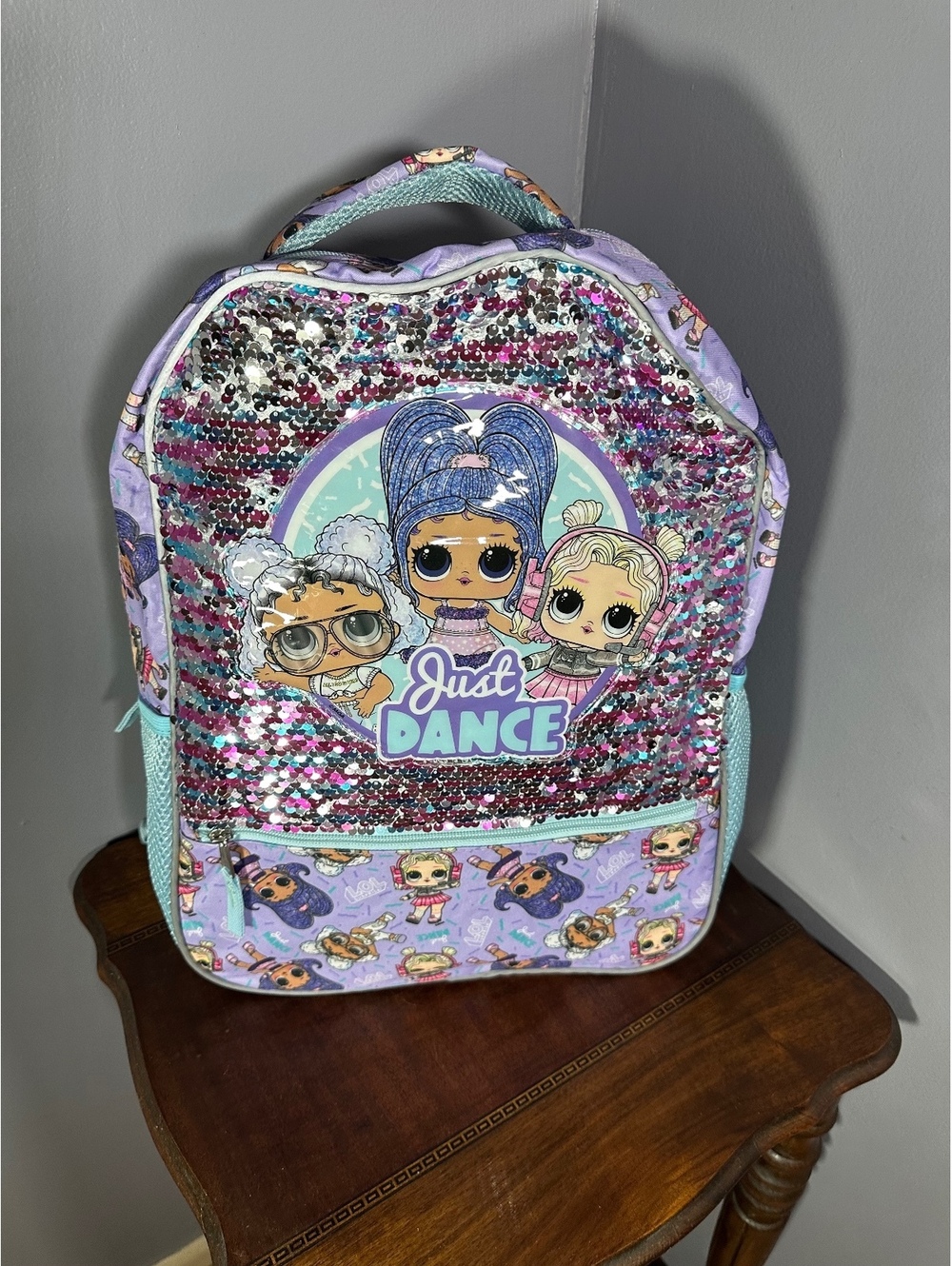 L.O.L. Surprise! "Just Dance!" 16-inch reversible sequin backpack